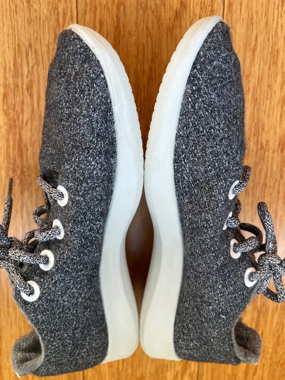Allbirds Wool Runners Charcoal Grey Knit Lace Up Sneaker lightweight Women US 9